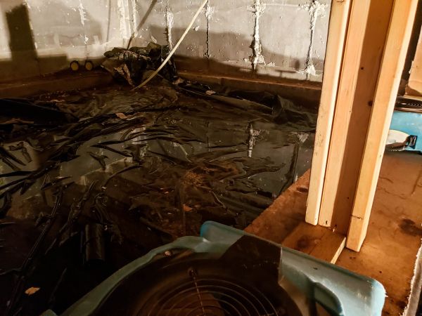 Crawlspace Water Cleanup in Post Falls